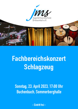 Plakat Fachbereichskonzert Schlagzeug Plakat Fachbereichskonzert Schlagzeug